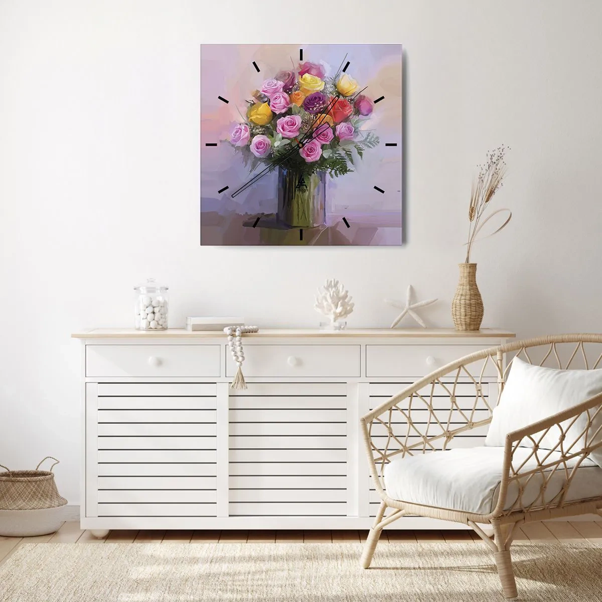 Horloge murale - Pendule murale - Beauté conservée - 40x40 cm