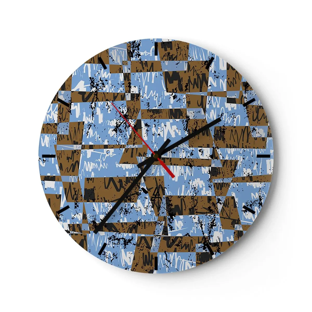 Horloge murale - Pendule murale - Une découpe non humaine - 40x40 cm