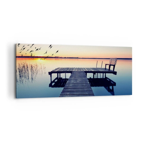 Impression sur toile - Image sur toile - C'était une bonne journée - 100x40 cm