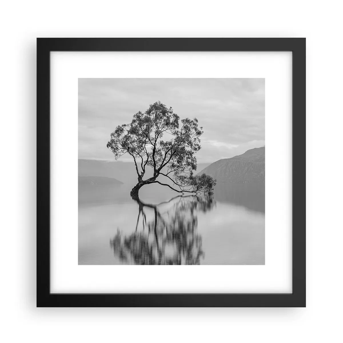 Affiche dans un cadre noir - Poster - Un tel pays existe - 30x30 cm