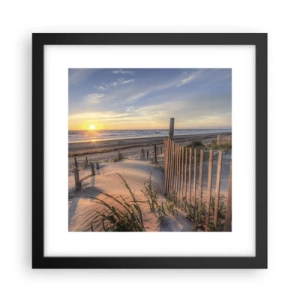 Affiche dans un cadre noir - Poster - Ombre et brillance du vent - 30x30 cm