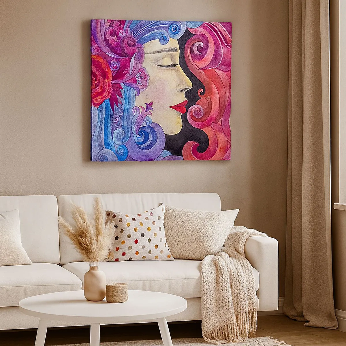 Impression sur toile - Image sur toile - L'Art Nouveau est toujours vivant - 30x30 cm