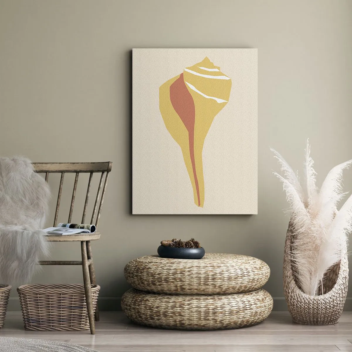 Impression sur toile - Image sur toile - Abstraction organique – croissance - 65x120 cm