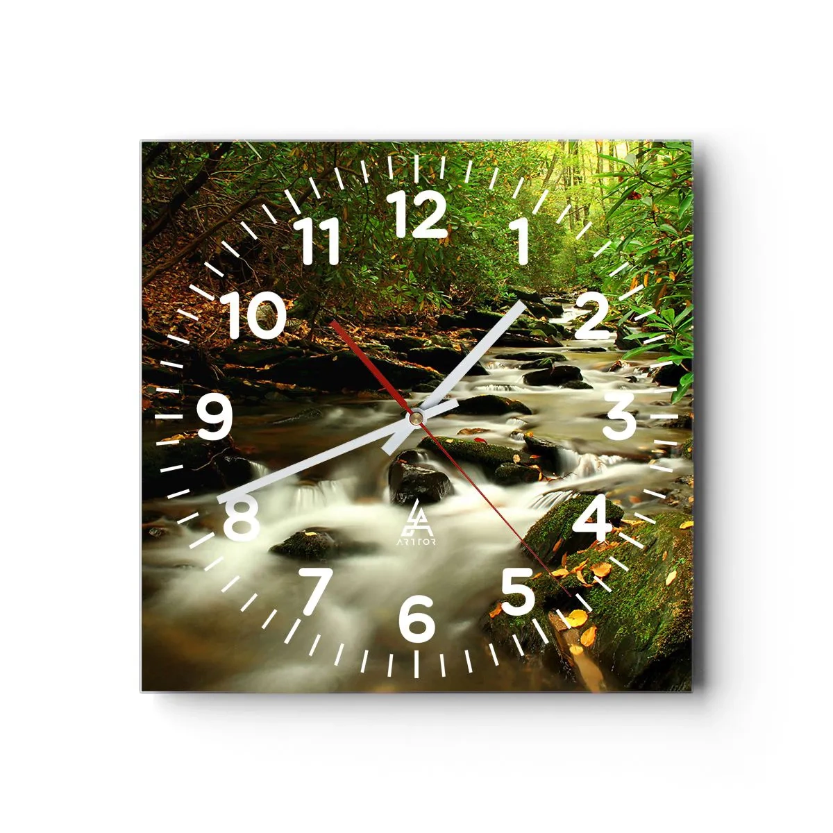 Horloge murale - Pendule murale - Comme de l'argent liquide - 30x30 cm