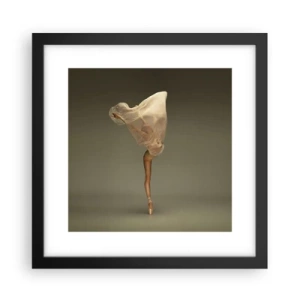 Affiche dans un cadre noir - Poster - Il va bientôt s'envoler - 30x30 cm