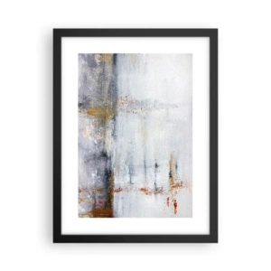 Affiche dans un cadre noir - Poster - Derrière l'air un rideau - 30x40 cm