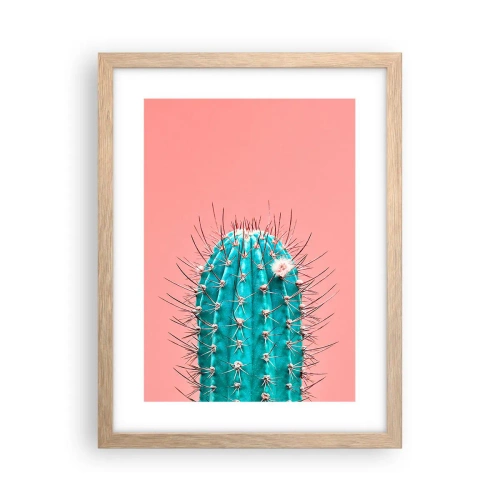 Affiche dans un chêne clair - Poster - Juste regarde - 30x40 cm