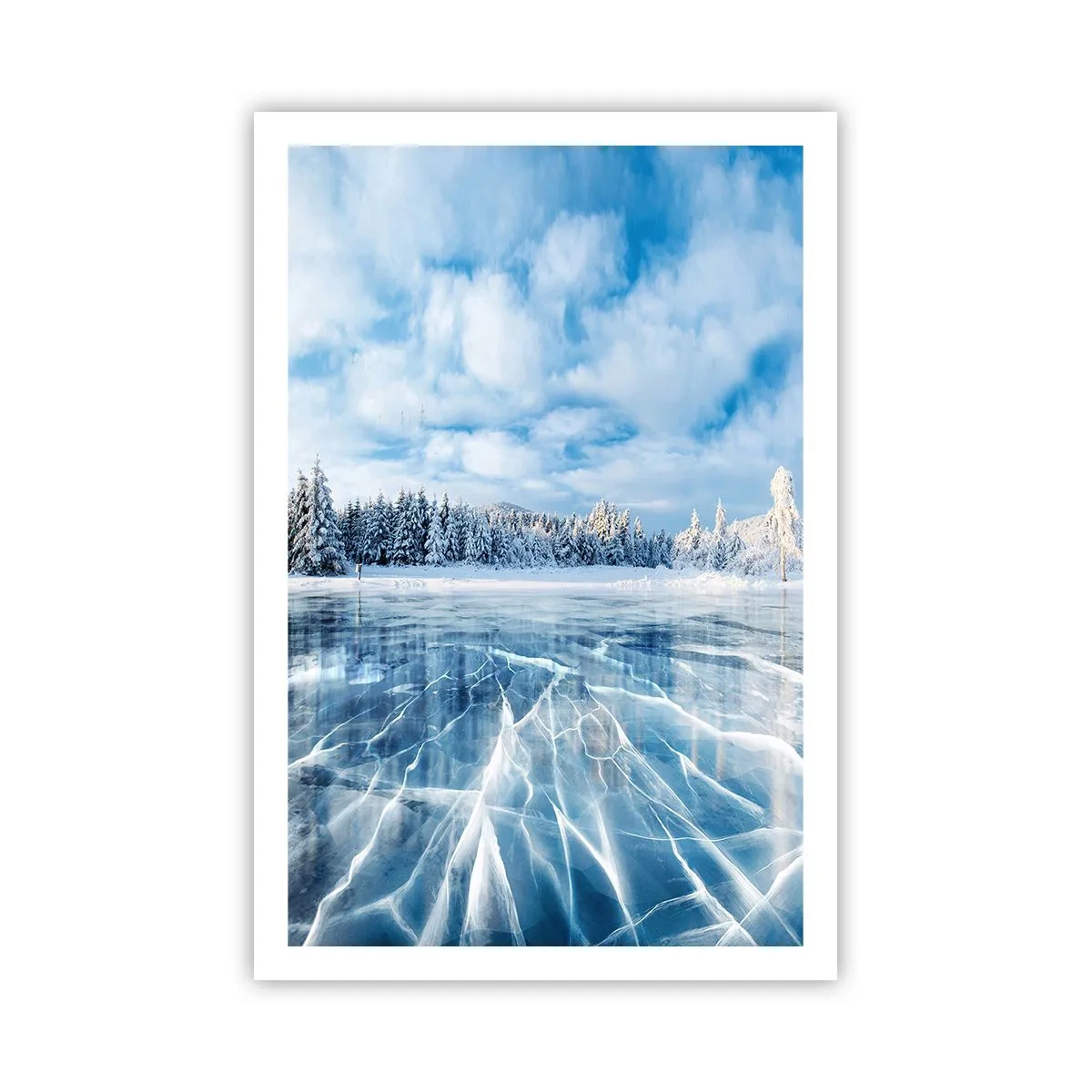 Affiche - Poster - Vue éblouissante et cristalline - 61x91 cm