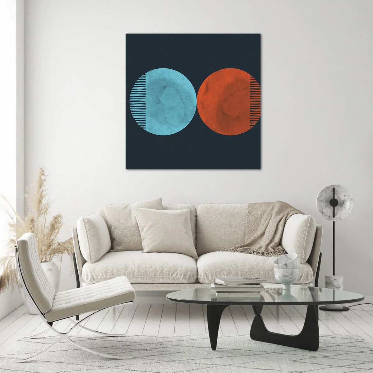 Impression sur verre - Image sur verre - Seulement la géométrie ? - 50x50 cm