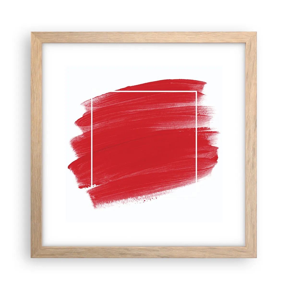 Affiche dans un chêne clair - Poster - En dehors du cadre - 30x30 cm