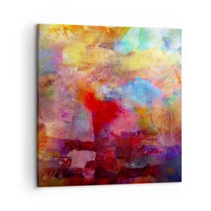 Impression sur toile - Image sur toile - Regardez à l'intérieur de l'arc-en-ciel - 50x50 cm