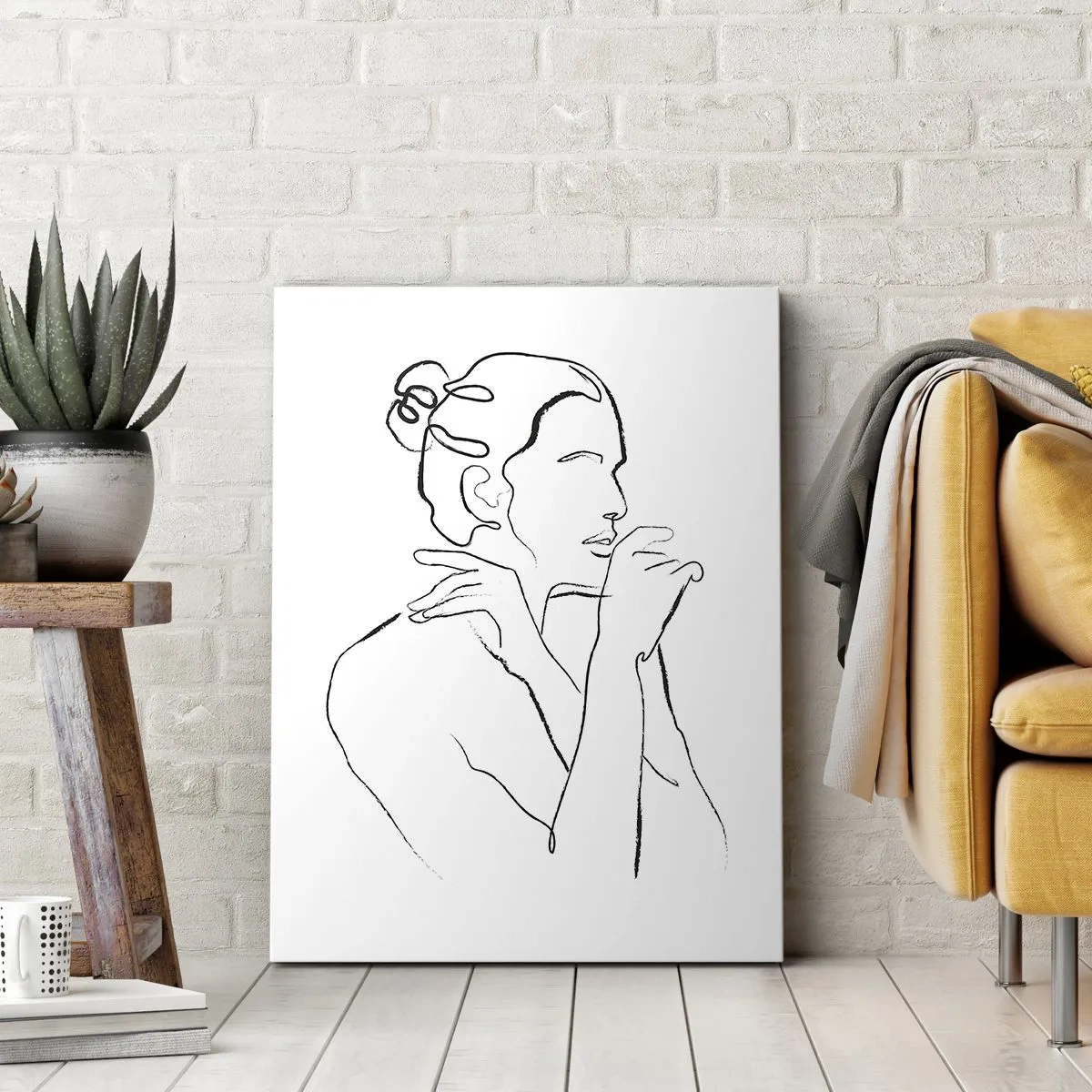 Impression sur toile - Image sur toile - Nu : un mystère sensuel - 65x120 cm