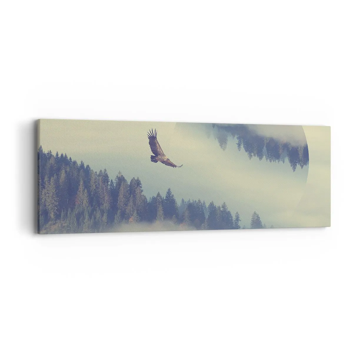 Impression sur toile - Image sur toile - J'ai vu l'ombre d'un aigle - 90x30 cm