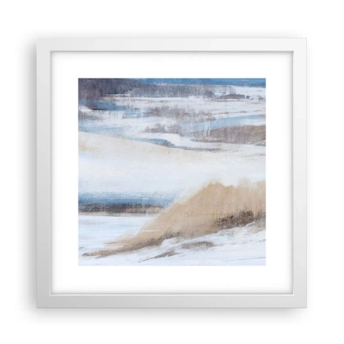 Affiche dans un cadre blanc - Poster - Composition hivernale - 30x30 cm