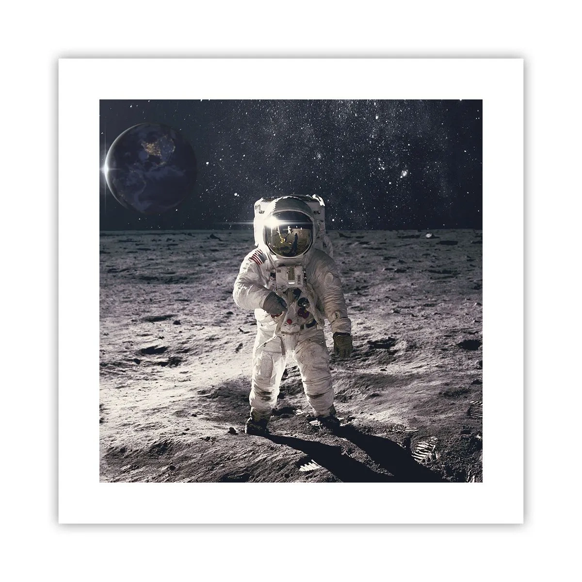 Affiche - Poster - Salutations de la lune - 40x40 cm