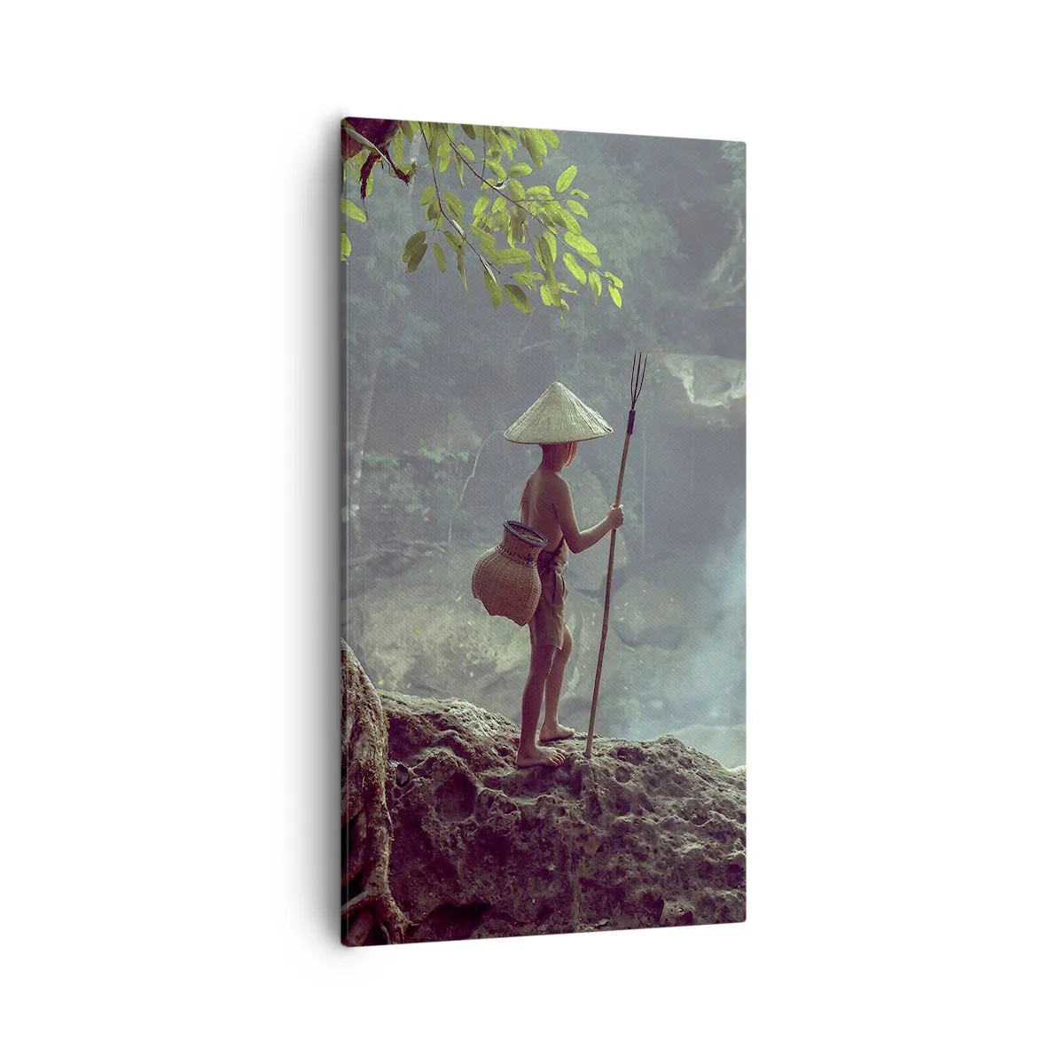 Impression sur toile - Image sur toile - Lier d'amitié avec la nature - 55x100 cm