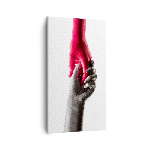 Impression sur toile - Image sur toile - Ensemble, bien que différents - 45x80 cm