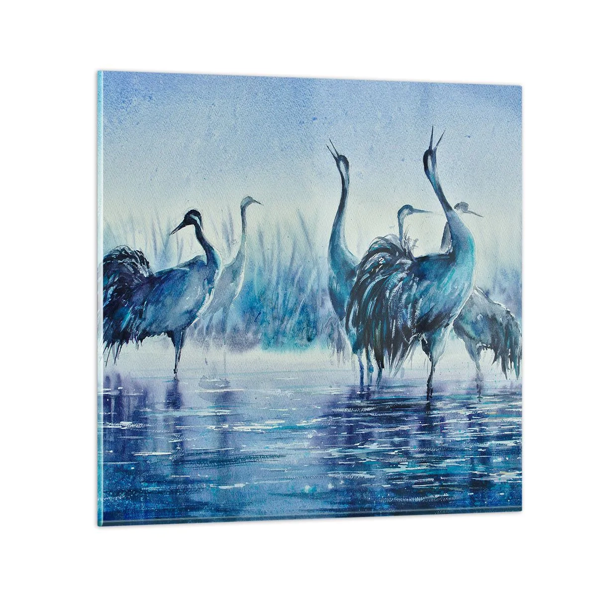 Impression sur verre - Image sur verre - Réunion matinale - 30x30 cm