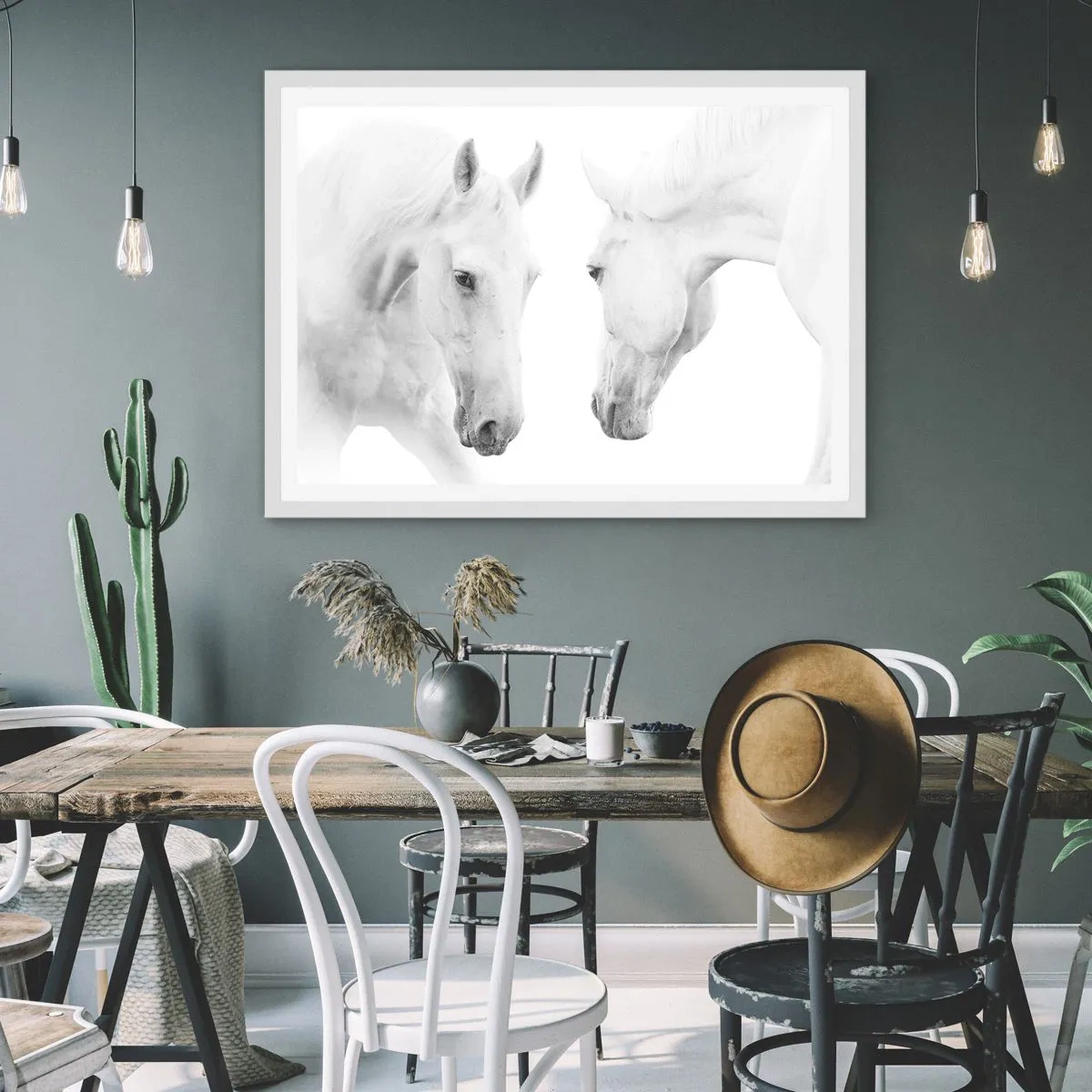 Affiche dans un cadre blanc - Poster - Serait-ce de l’amitié? - 100x70 cm