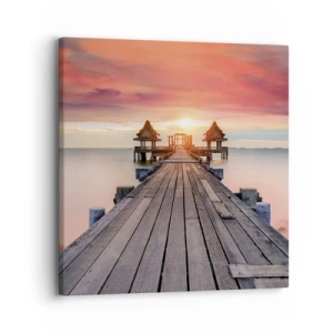 Impression sur toile - Image sur toile - L'Ouest à l'Est - 30x30 cm