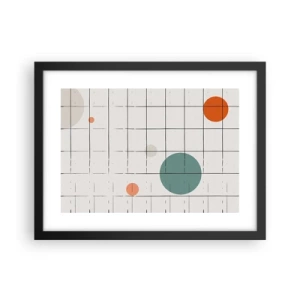 Affiche dans un cadre noir - Poster - Piégé. Nous ou eux ? - 40x30 cm