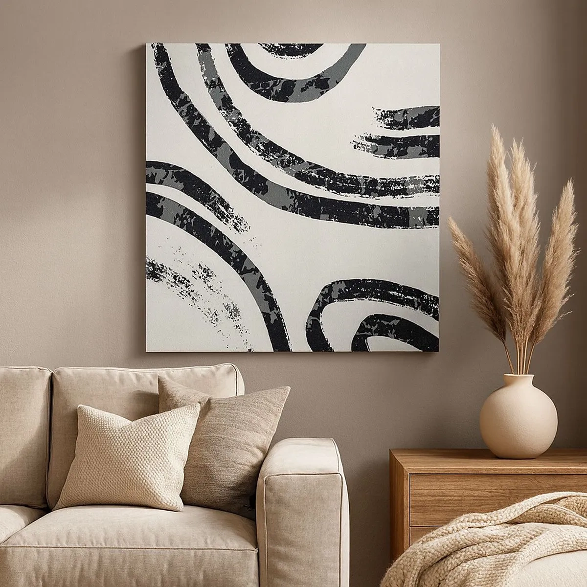 Impression sur toile - Image sur toile - À moitié arrêté - 30x30 cm