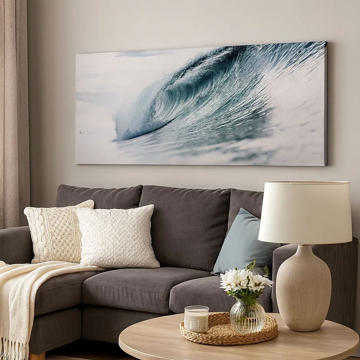 Impression sur toile - Image sur toile - Pic d'eau - 100x40 cm