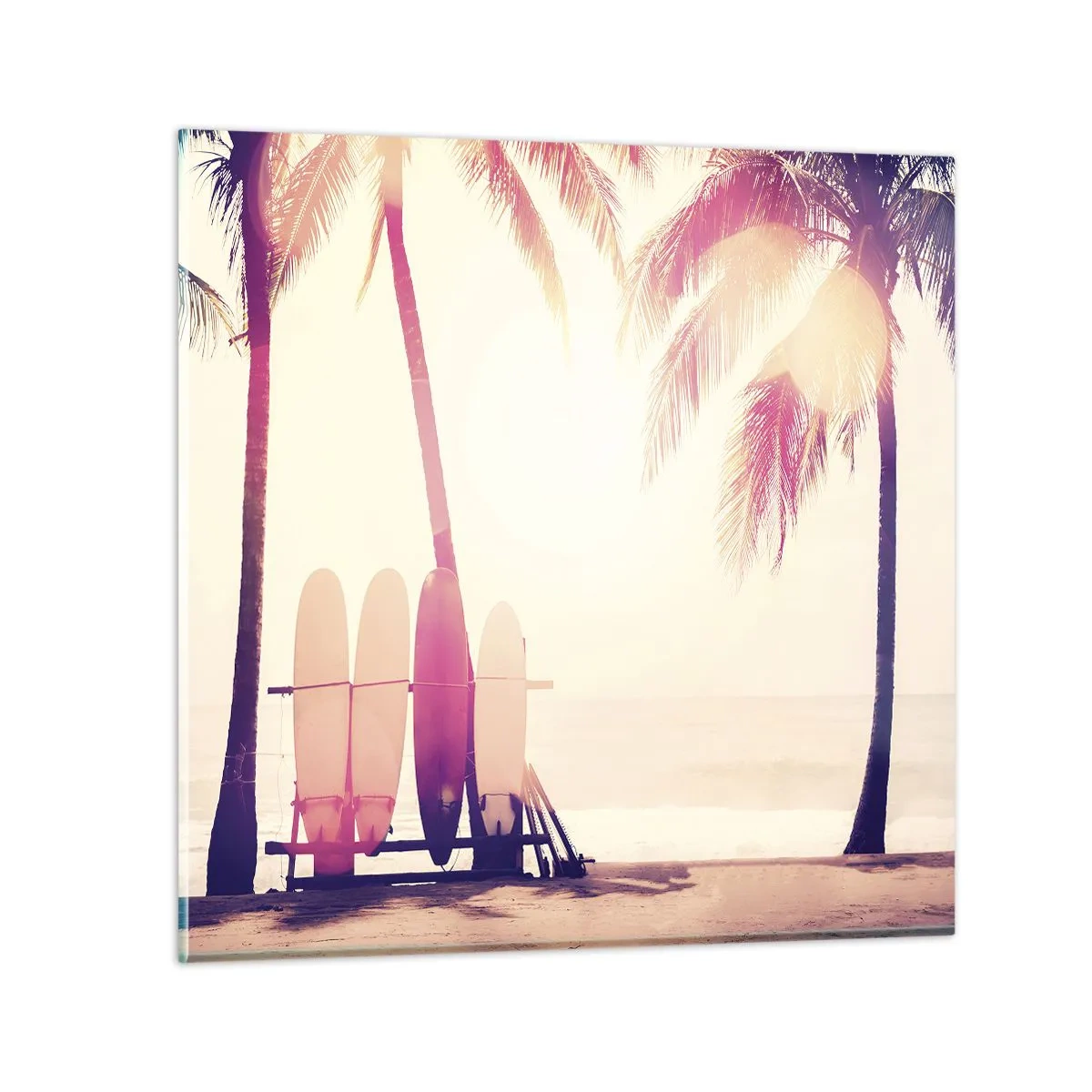 Impression sur verre - Image sur verre - Ca va être une journée magnifique - 60x60 cm