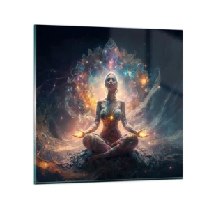 Impression sur verre - Image sur verre - Flux de bonne énergie - 30x30 cm