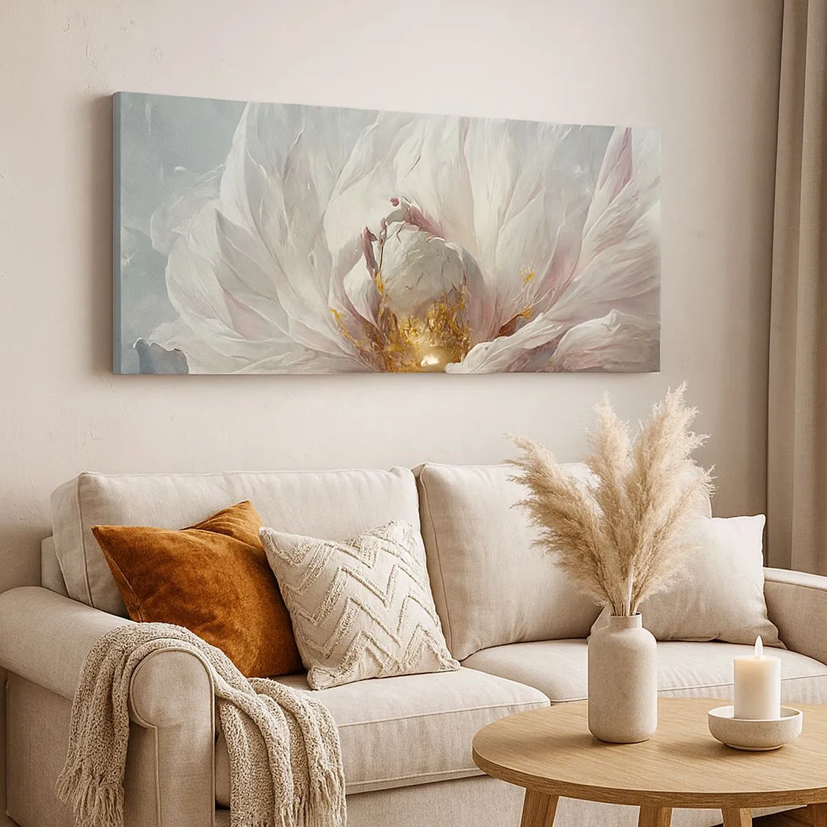 Impression sur toile - Image sur toile - Il fleurit une fois tous les cent ans - 100x40 cm
