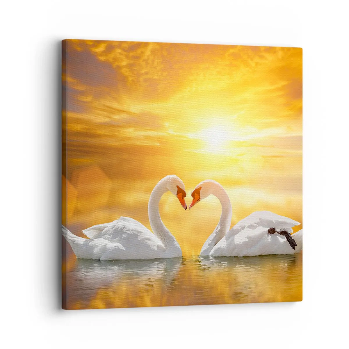 Impression sur toile - Image sur toile - Le coeur est le plus beau mot du monde… - 30x30 cm