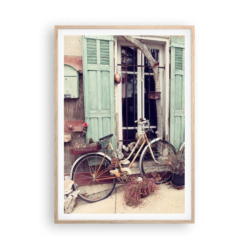 Affiche dans un chêne clair - Poster - Que la province vive - 70x100 cm