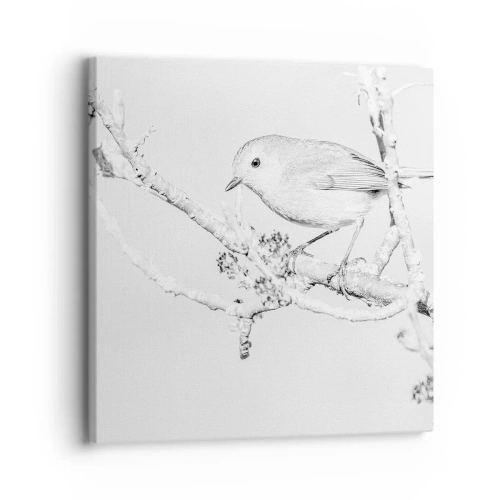 Impression sur toile - Image sur toile - Matin d'hiver - 30x30 cm