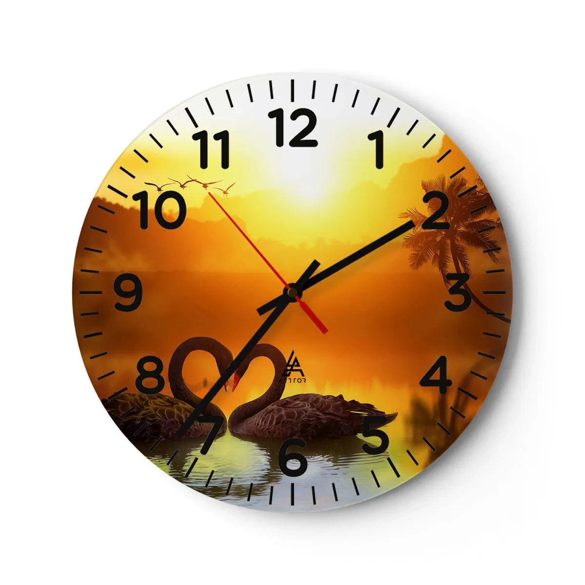 Horloge murale - Pendule murale - Tout va ensemble - 40x40 cm