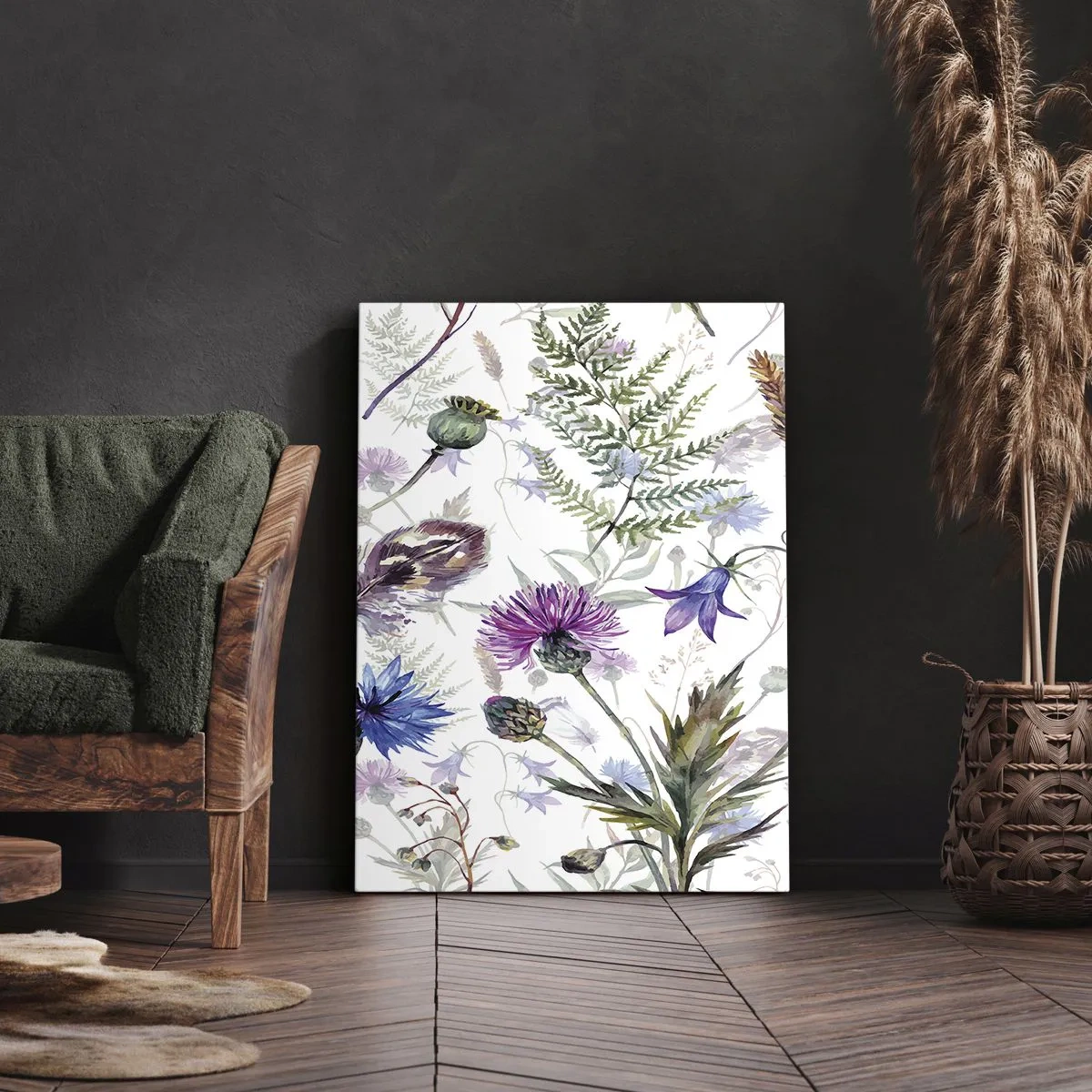 Impression sur toile - Image sur toile - Herbier polonais - 45x80 cm