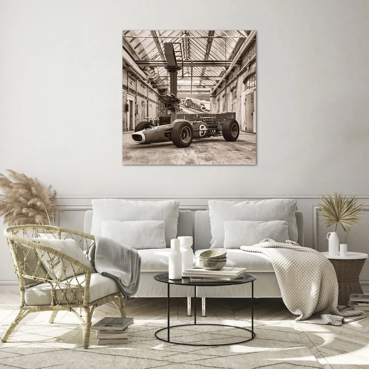 Impression sur verre - Image sur verre - Le repos du guerrier - 70x70 cm