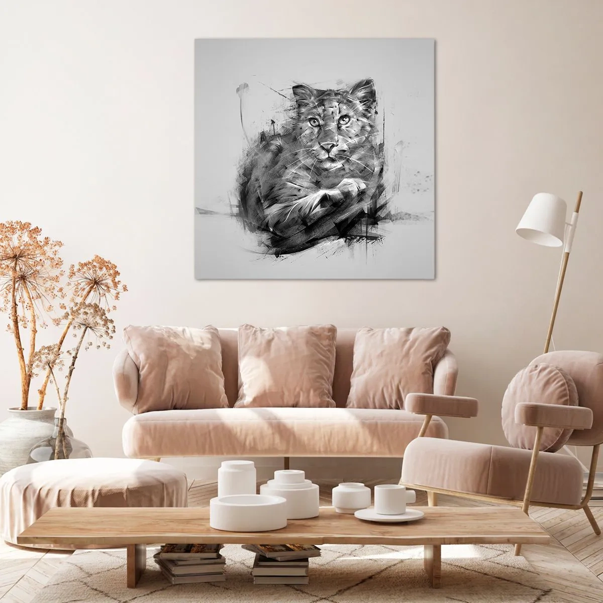 Impression sur toile - Image sur toile - Oui, j'écoute attentivement - 60x60 cm