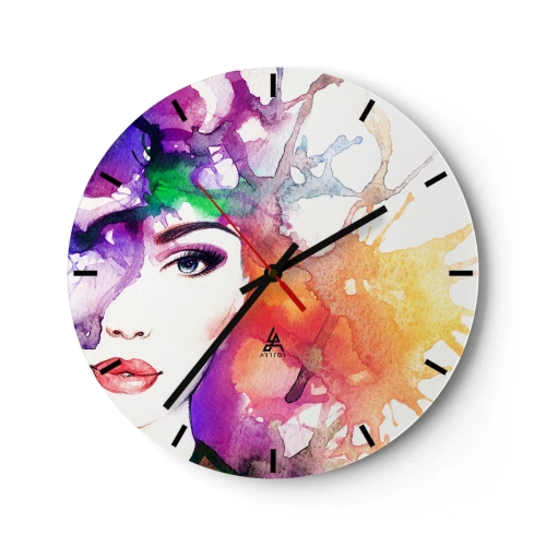 Horloge murale - Pendule murale - Avec la tête dans les nuages - 40x40 cm