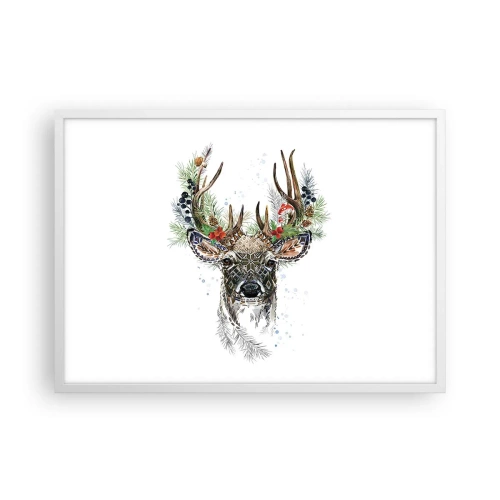 Affiche dans un cadre blanc - Poster - En robe de fête - 70x50 cm