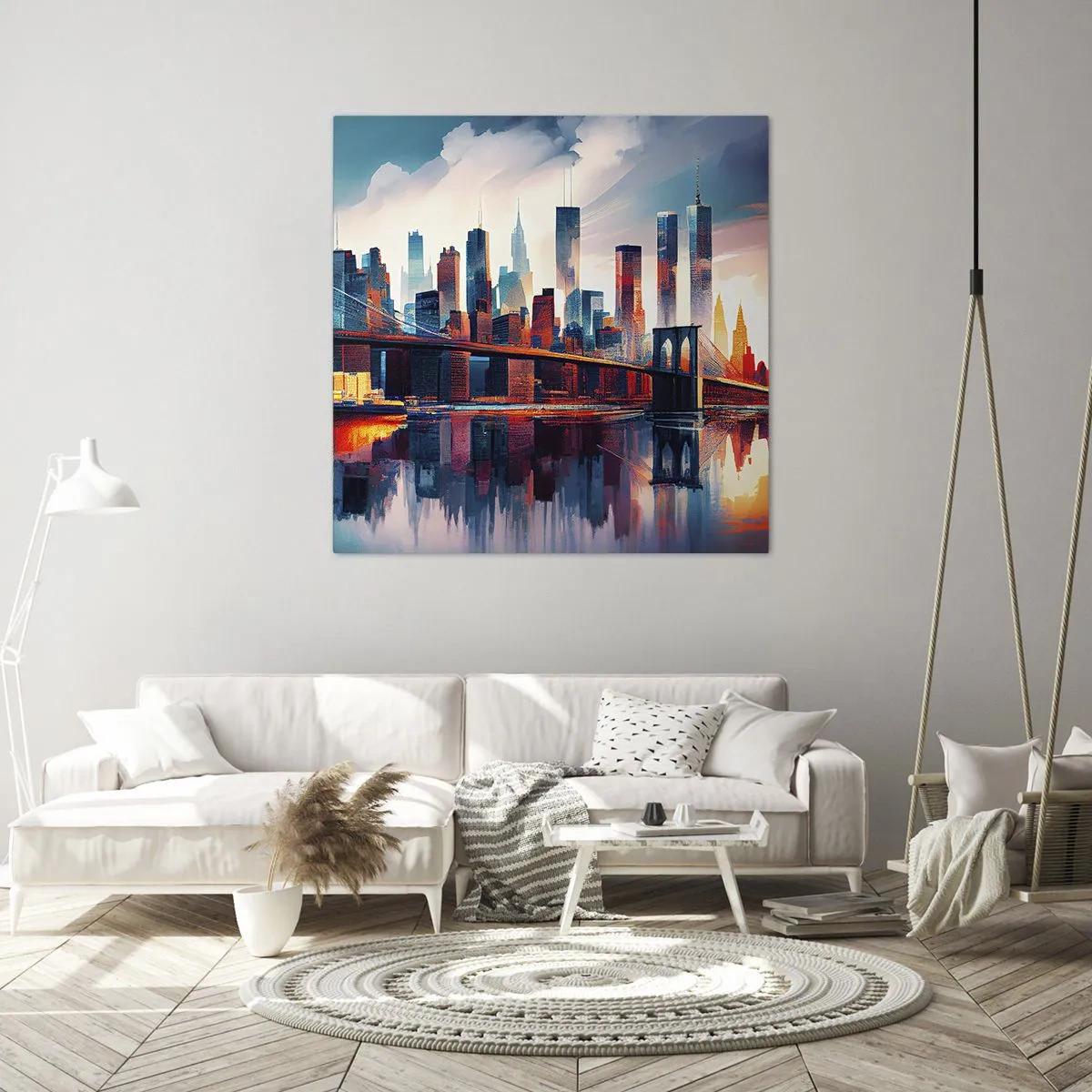 Impression sur toile - Image sur toile - New York onirique - 30x30 cm