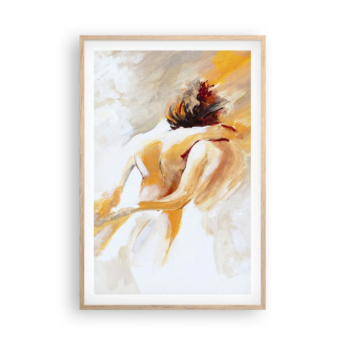 Affiche dans un chêne clair - Poster - Proximité dans le ciel - 61x91 cm