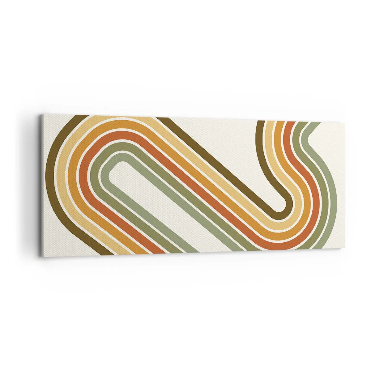 Impression sur toile - Image sur toile - En zig zag vers le but - 100x40 cm