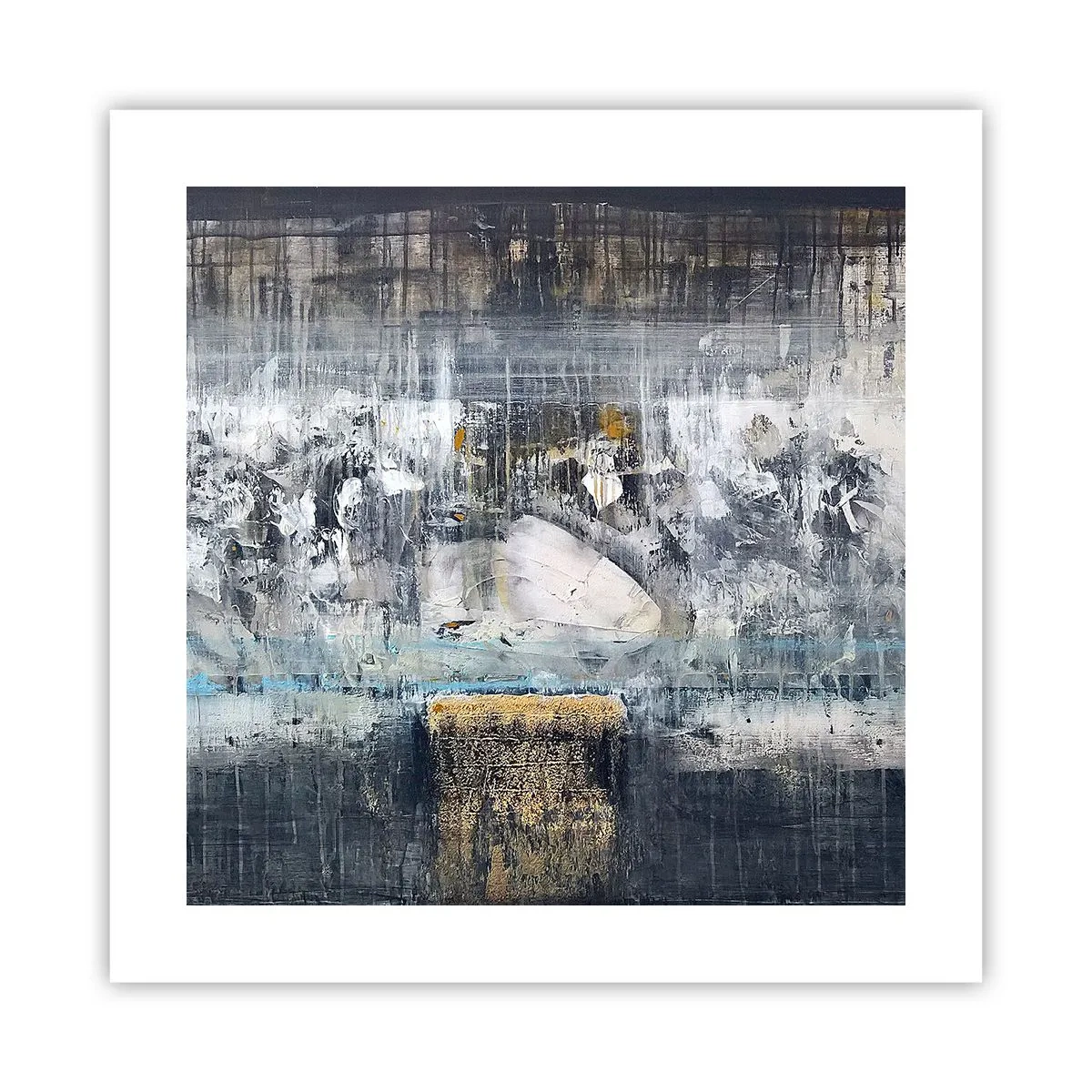 Affiche - Poster - Comme sur la glace, comme après décembre - 40x40 cm