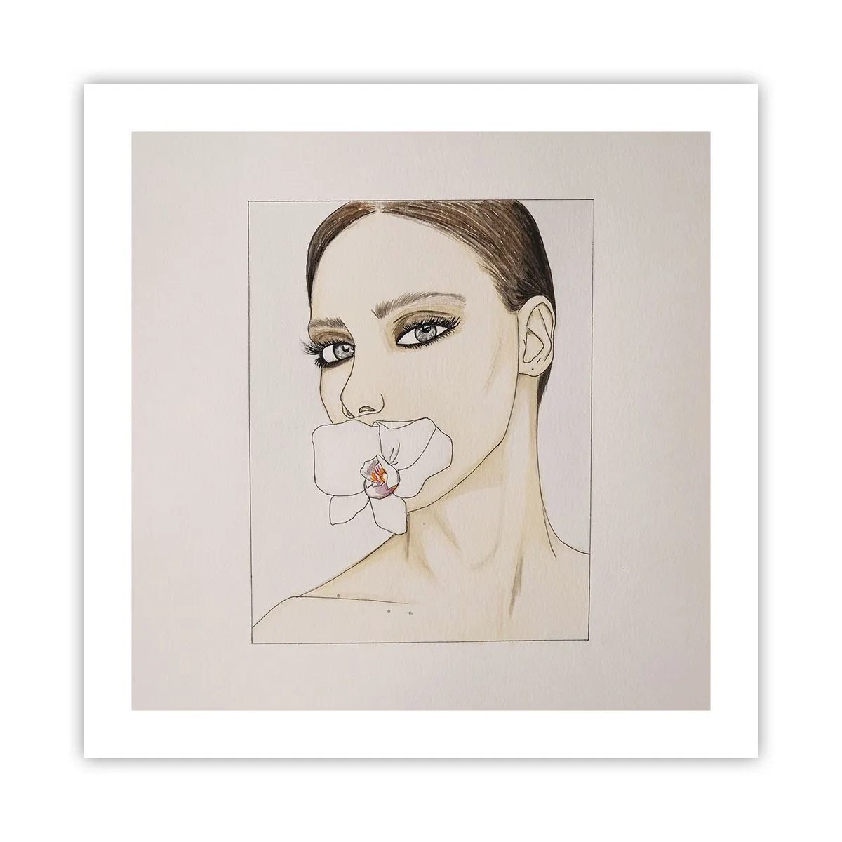 Affiche - Poster - Symbole de l'élégance et de la beauté - 50x50 cm