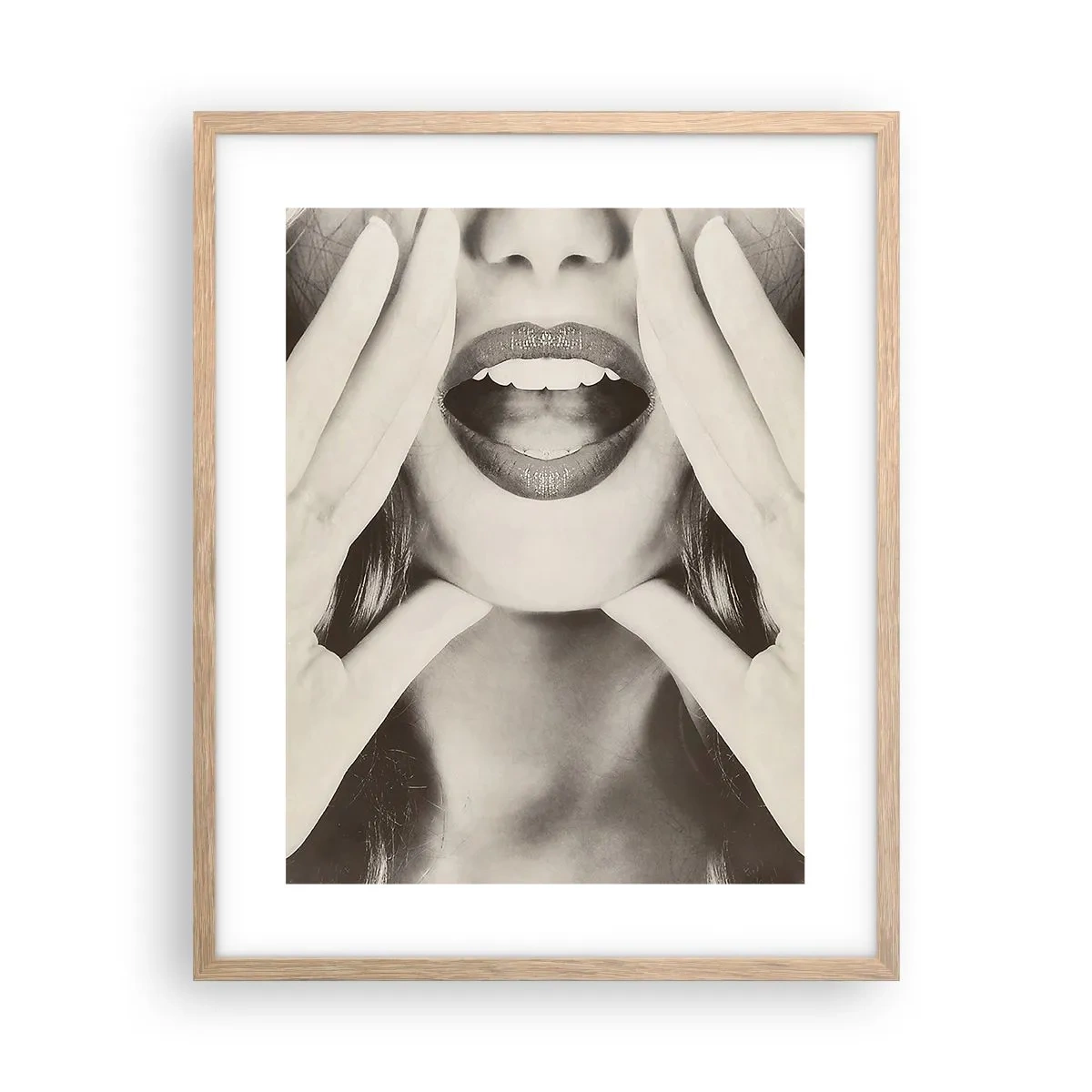 Affiche dans un chêne clair - Poster - J'arrive! - 40x50 cm