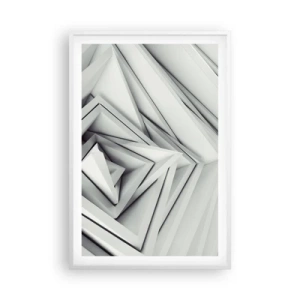 Affiche dans un cadre blanc - Poster - Bourgeon d’angles vifs - 61x91 cm