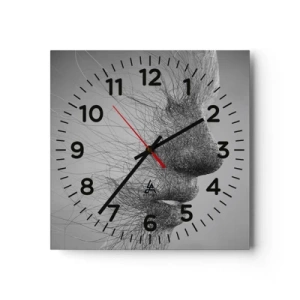 Horloge murale - Pendule murale - L'esprit du vent - 30x30 cm