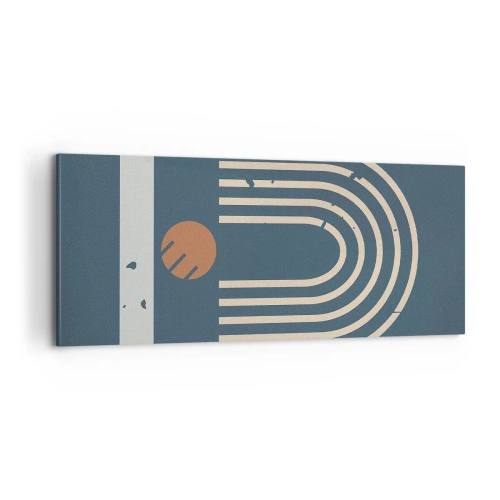 Impression sur toile - Image sur toile - Géométrie sur la grenade - 100x40 cm