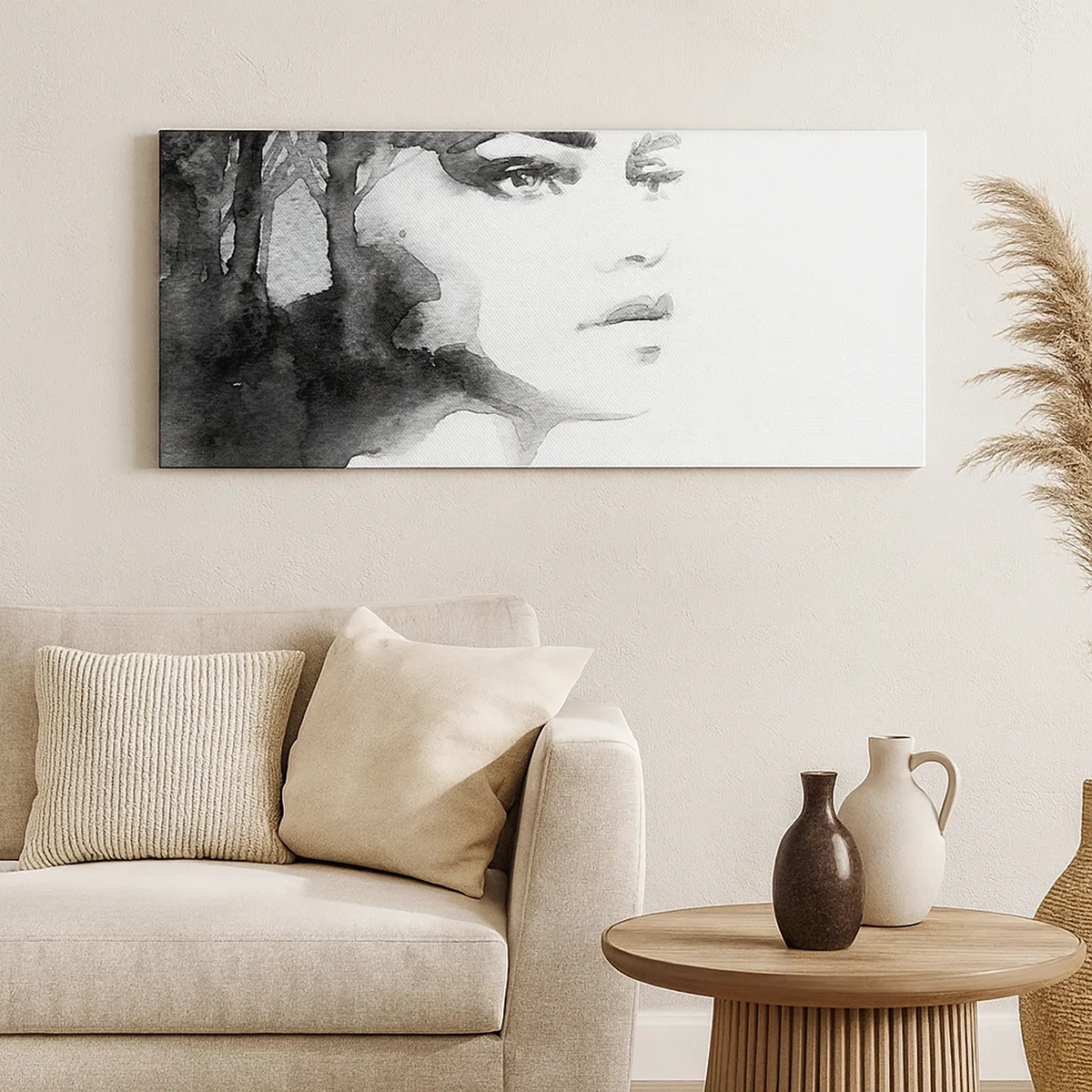 Impression sur toile - Image sur toile - Fait de mystère et de brouillard - 30x30 cm