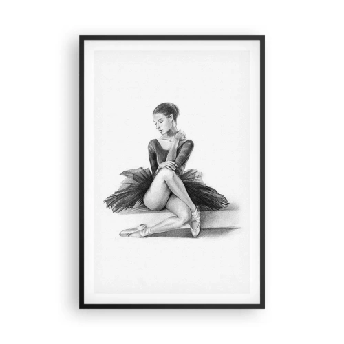 Affiche dans un cadre noir - Poster - Envoutée par la danse - 61x91 cm